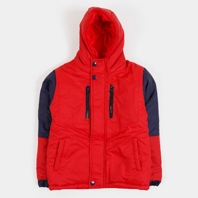 Boys Jacket C/Sleeve - Red