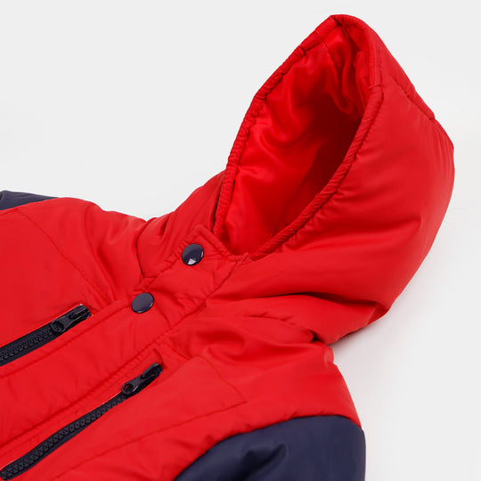 Boys Jacket C/Sleeve - Red