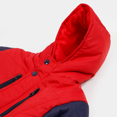 Boys Jacket C/Sleeve - Red