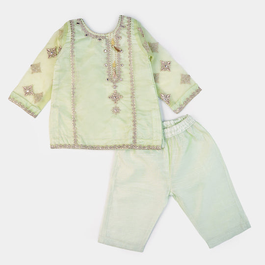 Infant Girls 2Pcs Suit Sohan | Pista Green