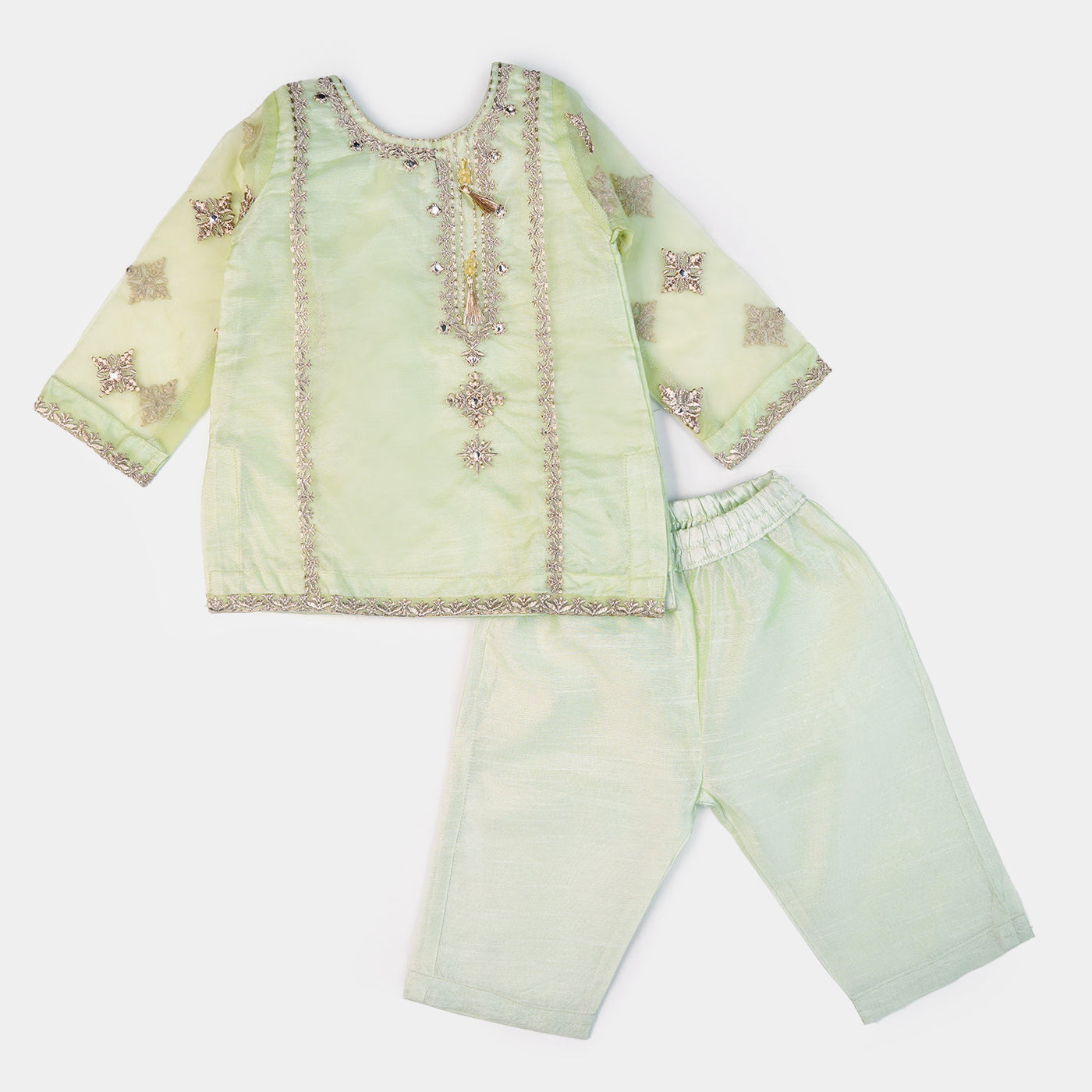 Infant Girls 2Pcs Suit Sohan | Pista Green
