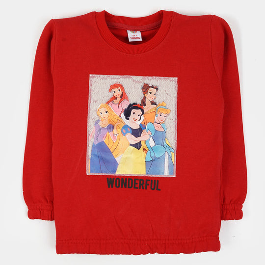 Girls Sweatshirt wonderful - Red