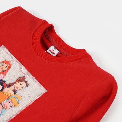 Girls Sweatshirt wonderful - Red