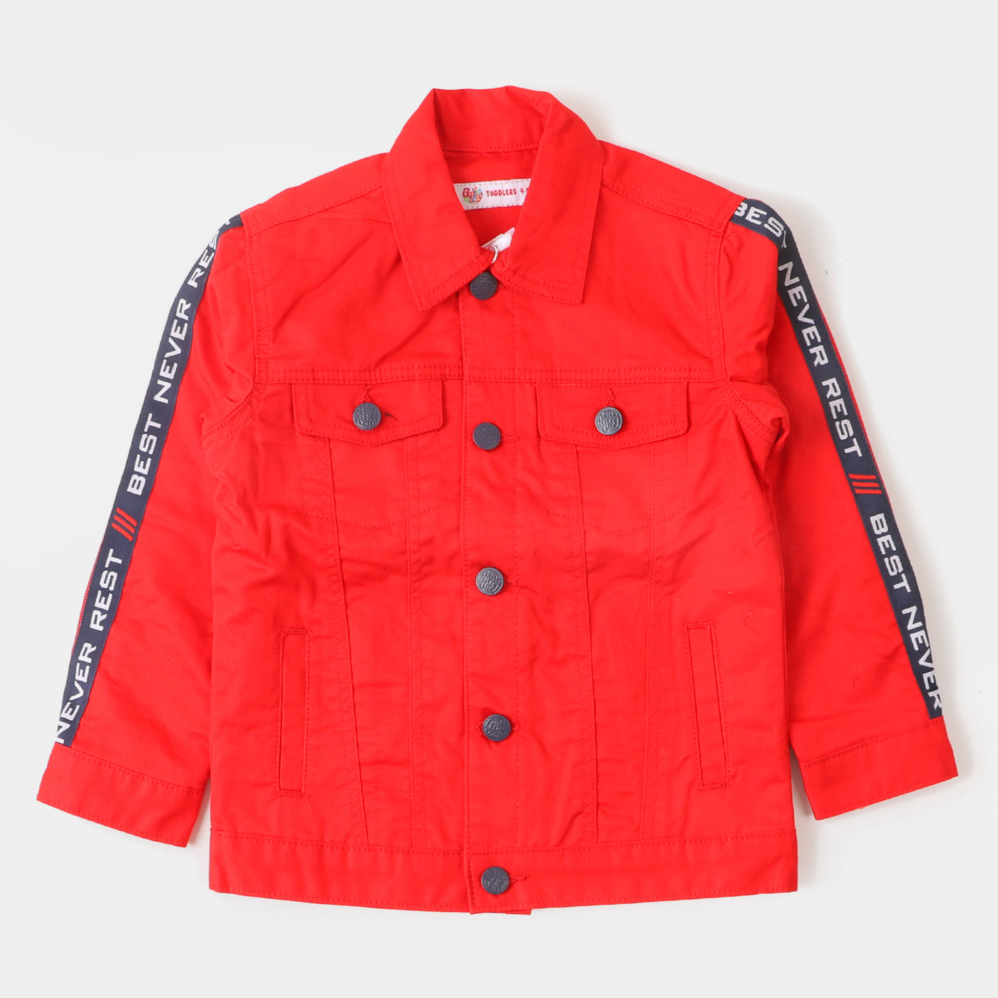 Boys Cotton Jacket Never Rest - Red