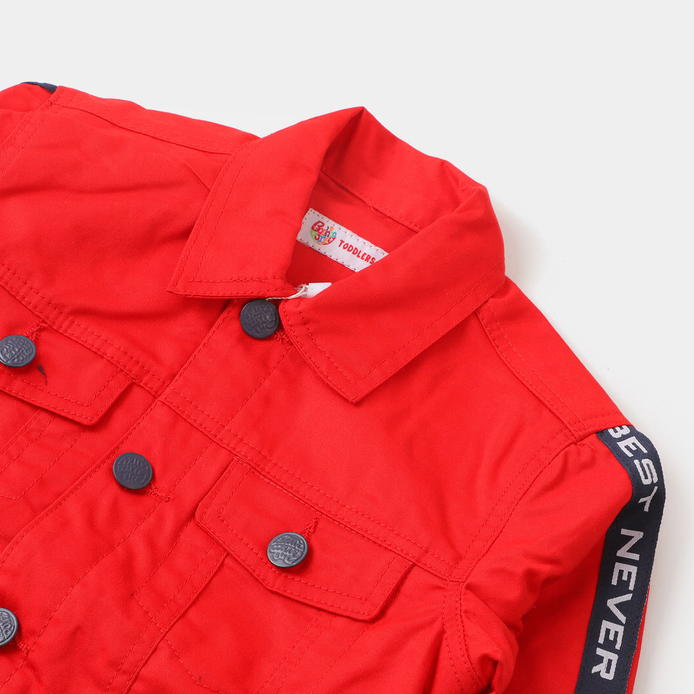 Boys Cotton Jacket Never Rest - Red