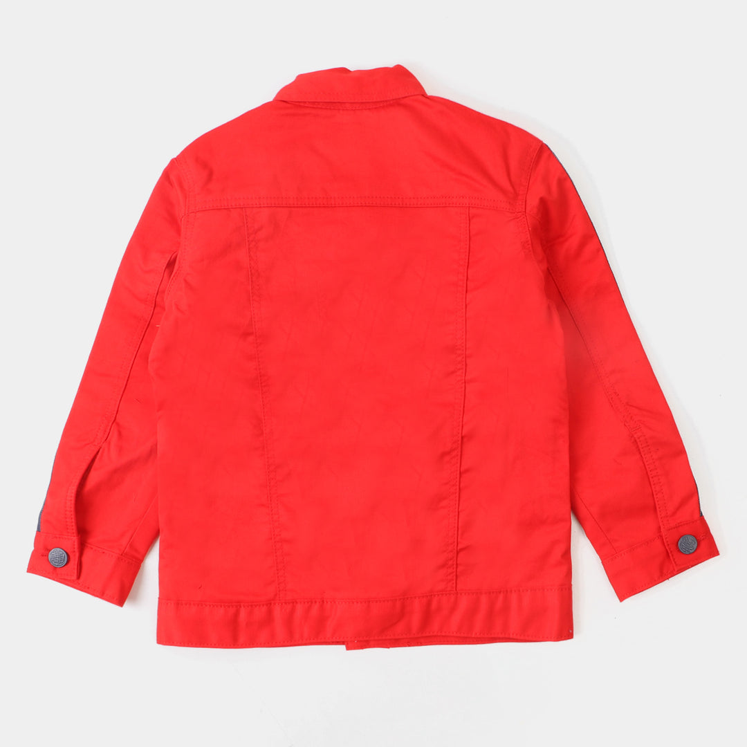 Boys Cotton Jacket Never Rest - Red