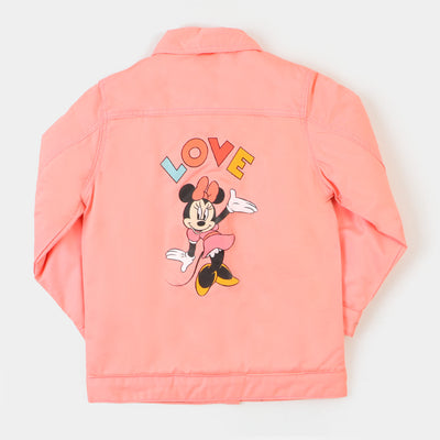 Girls Cotton Jacket Character - Pink