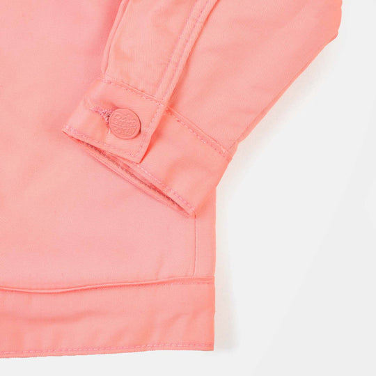 Girls Cotton Jacket Character - Pink