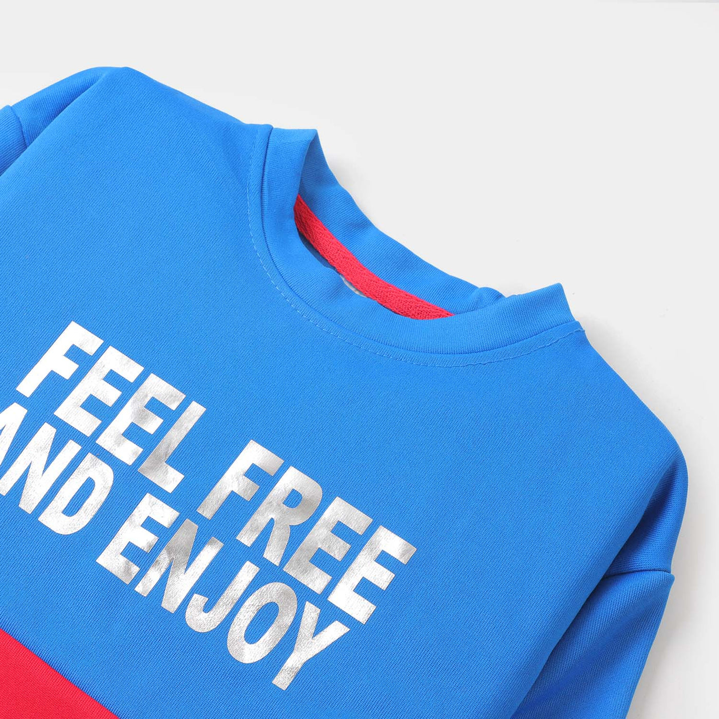 Girls T-Shirt Active Wear Free & Enjoy-Royal Blue