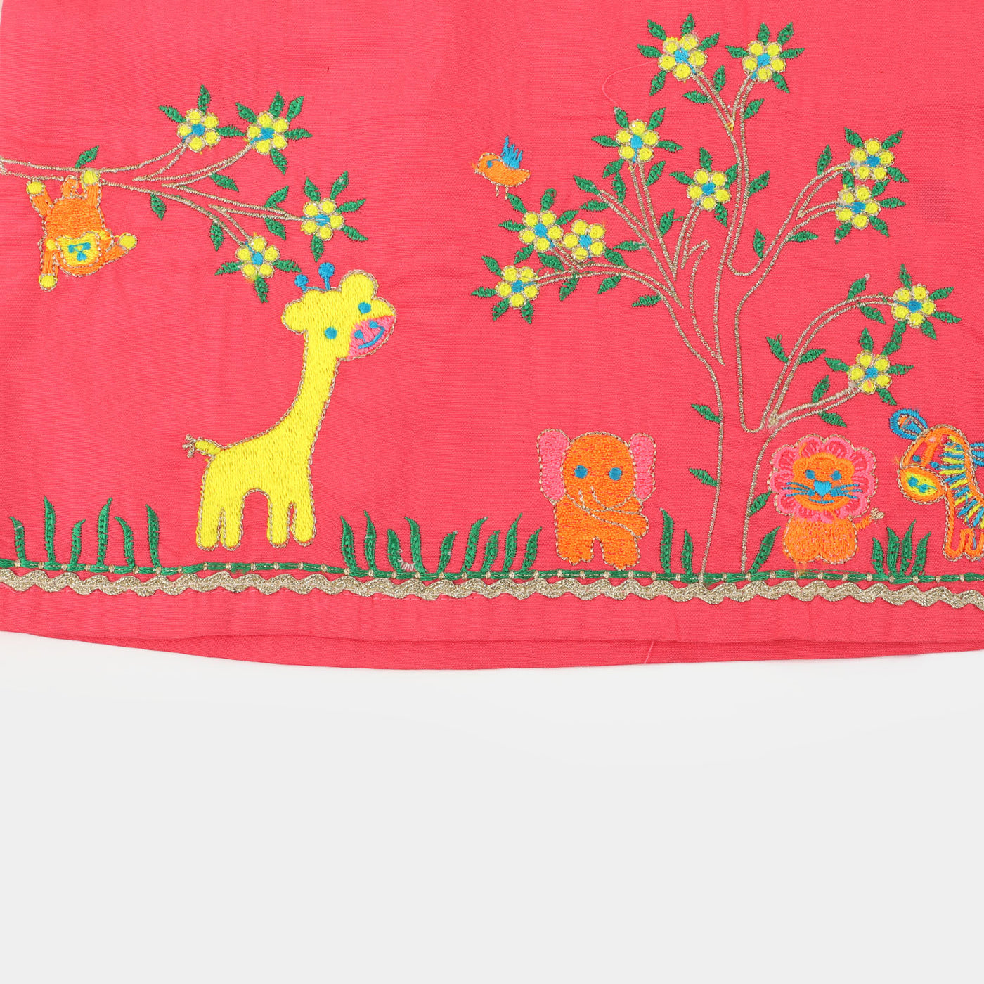 Infant Girls 2 Pcs Suit Baby Jungle |  Pink
