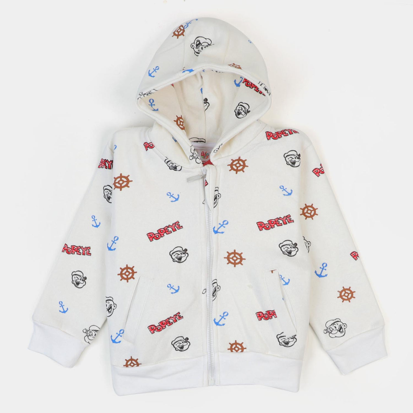 Boys Knitted Jacket Character - White