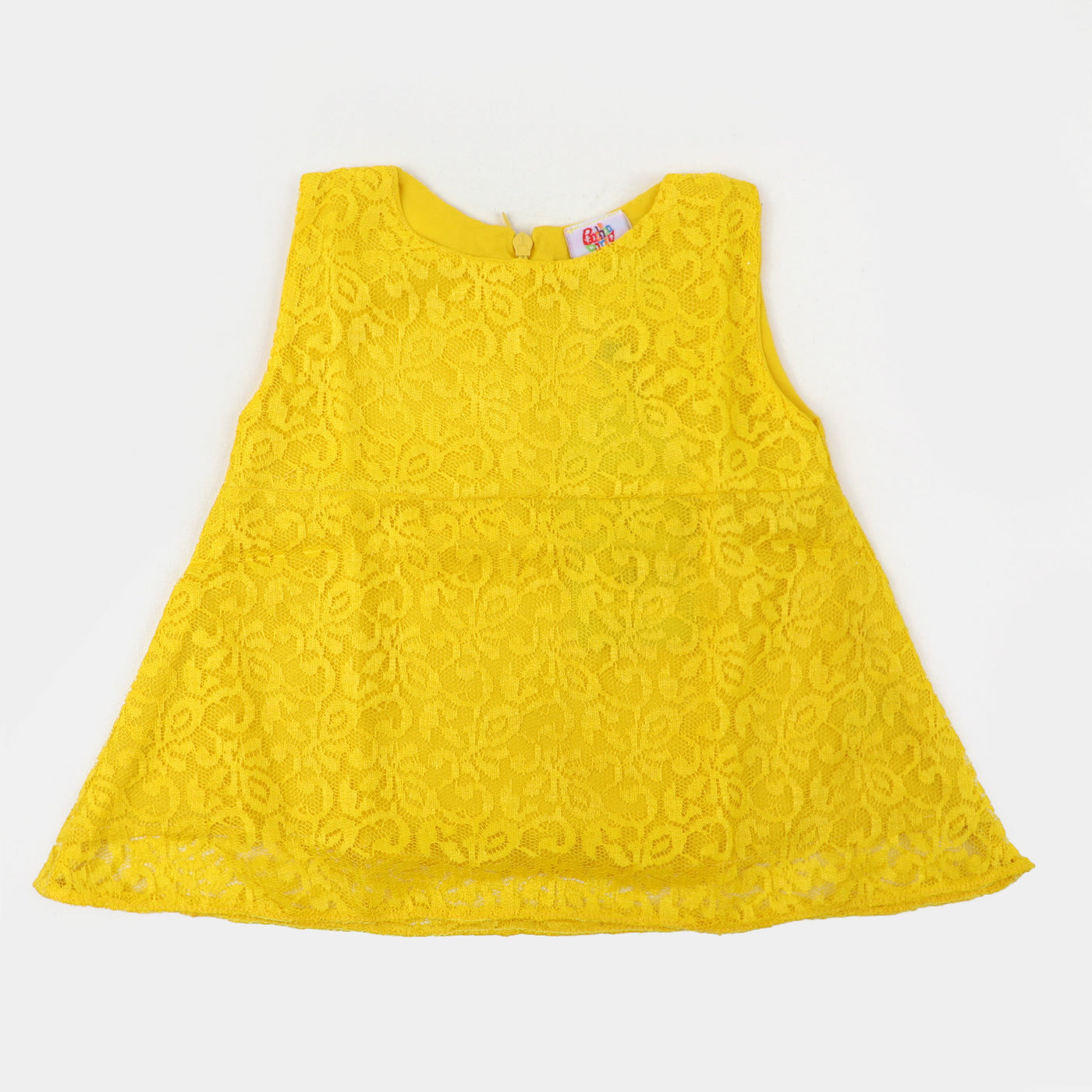 Infant Girls Cotton Casual Top - Dark Yellow