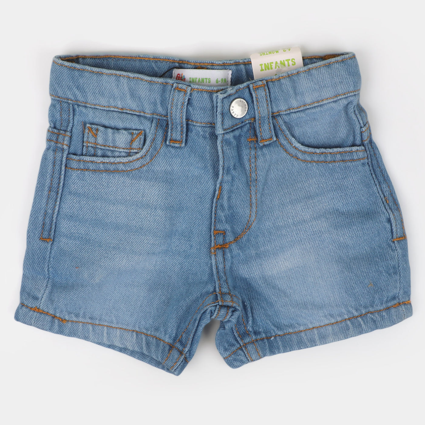 Infant Boys Denim Short Basic | Ice Blue