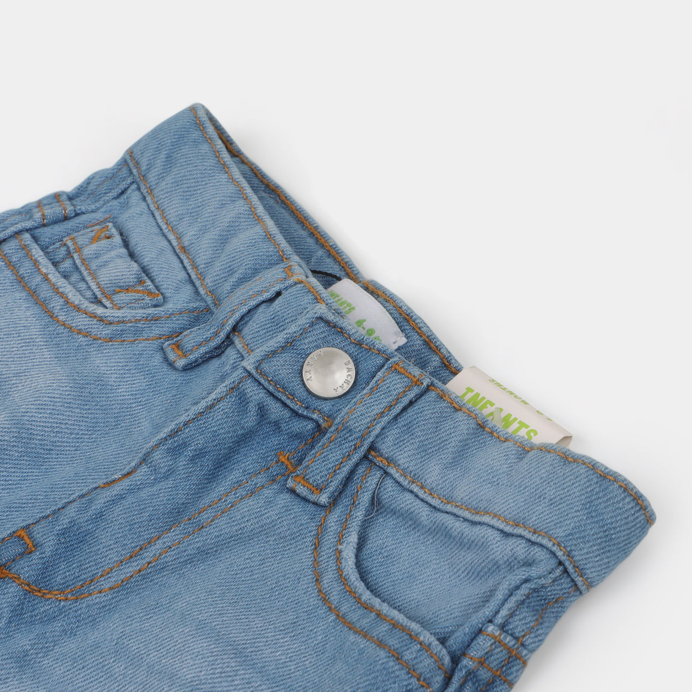 Infant Boys Denim Short Basic | Ice Blue