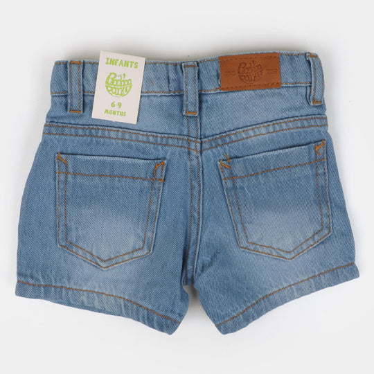 Infant Boys Denim Short Basic | Ice Blue