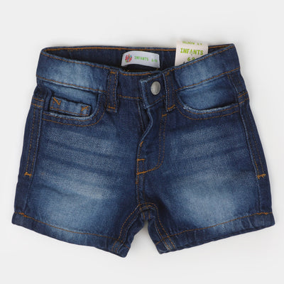 Infant Boys Denim Short Basic - Mid Blue