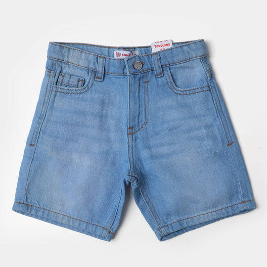 Boys Denim Short Basic | Ice Blue