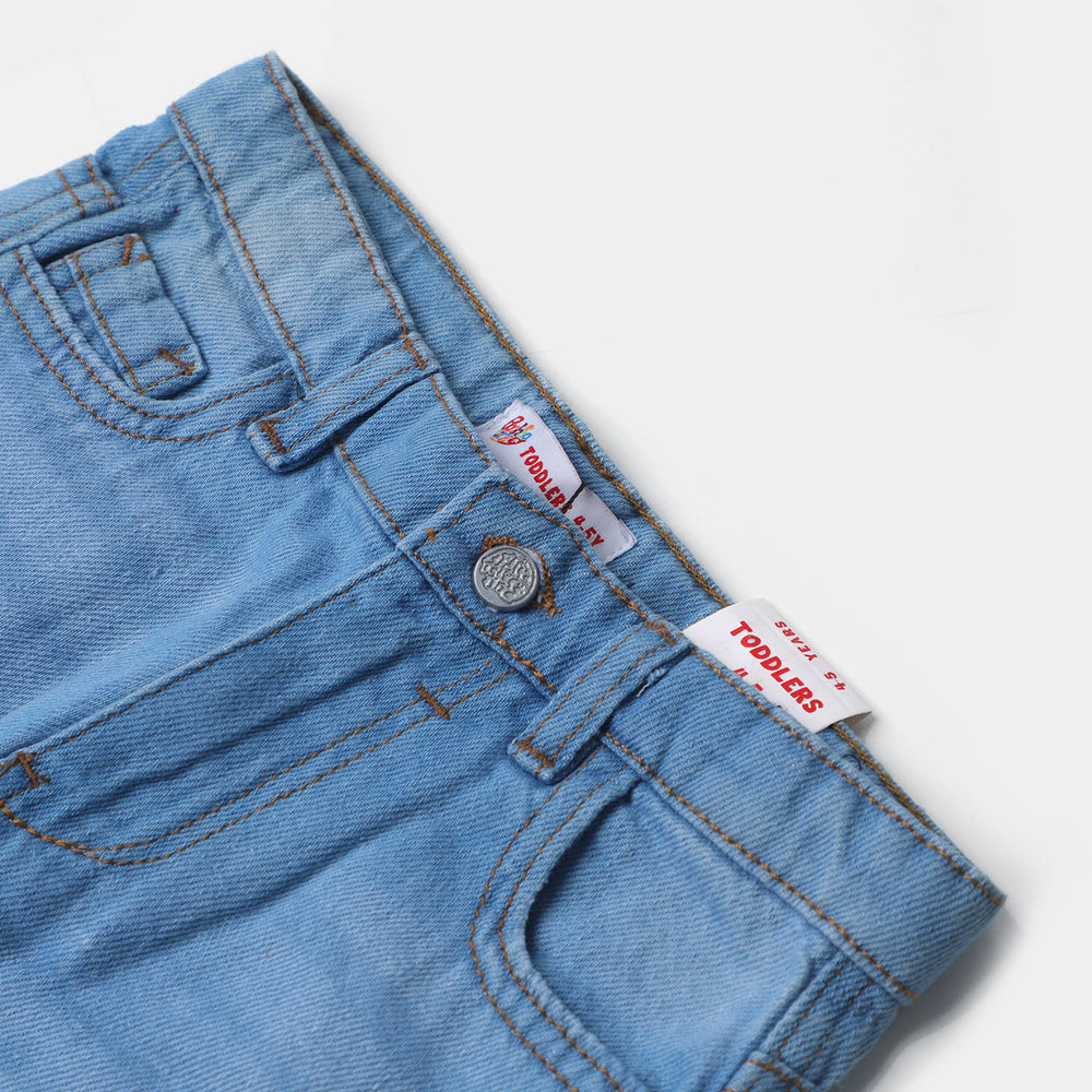 Boys Denim Short Basic | Ice Blue