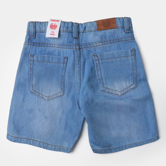 Boys Denim Short Basic | Ice Blue