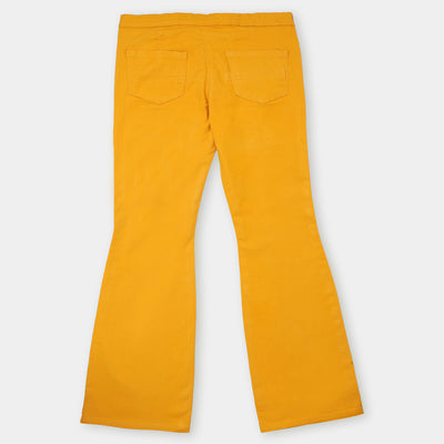 Teens Girls Cotton Pant Craze - Mustard