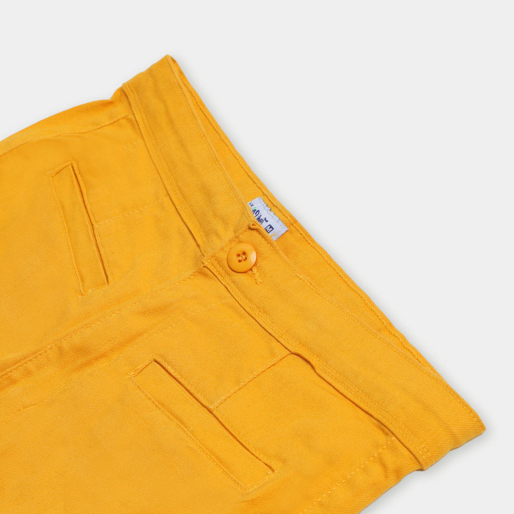 Teens Girls Cotton Pant Craze - Mustard