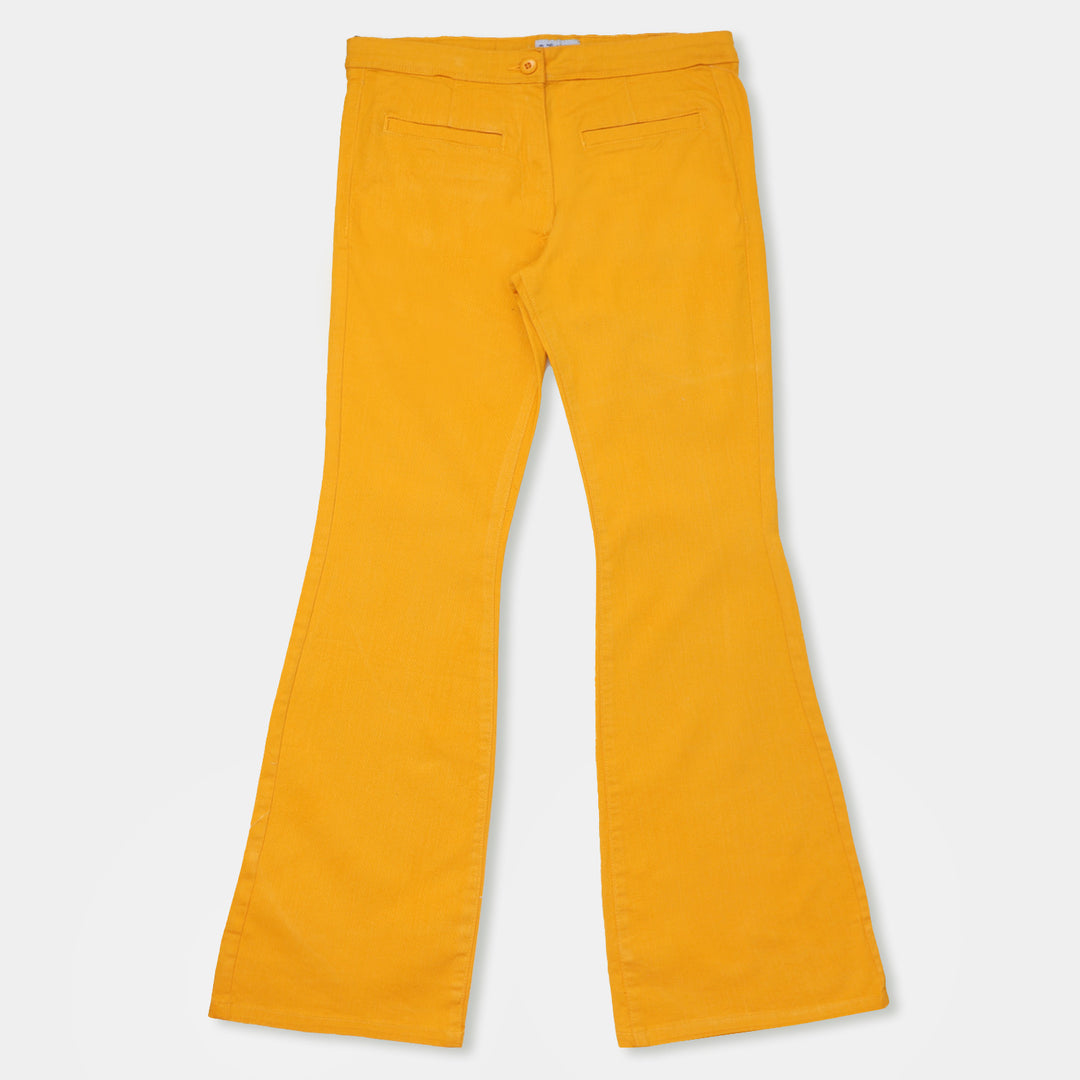 Teens Girls Cotton Pant Craze - Mustard