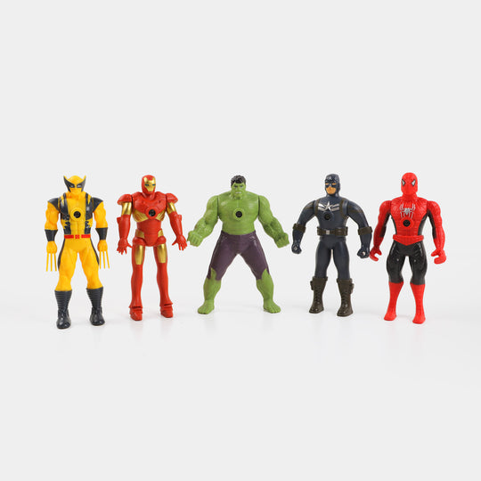 Super Action Hero Figure 5 in 1 Set Toy