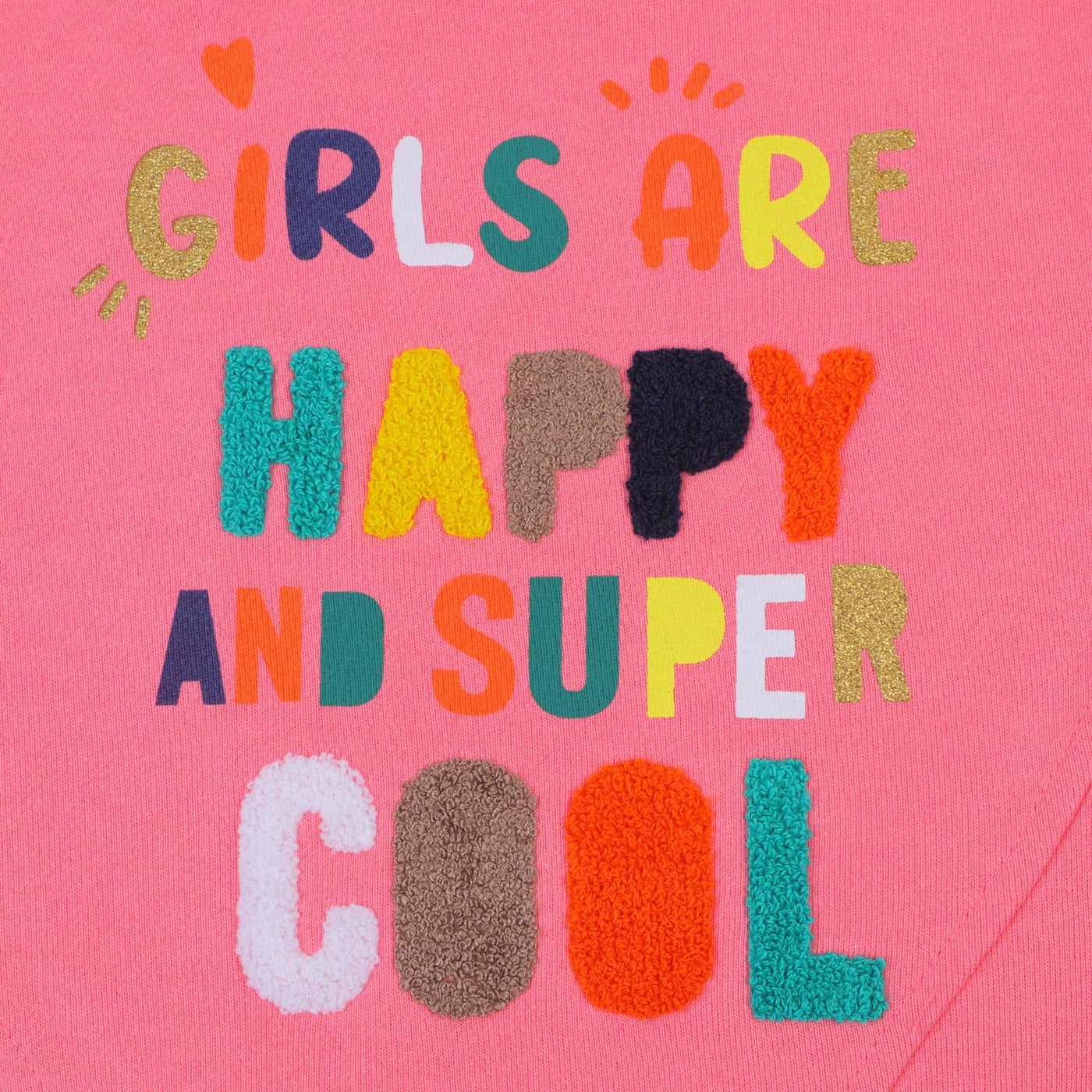 Girls Sweatshirt Girls Super Cool - Pink