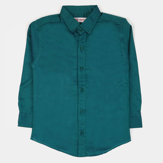 Junior Boys Casual Shirt - Green
