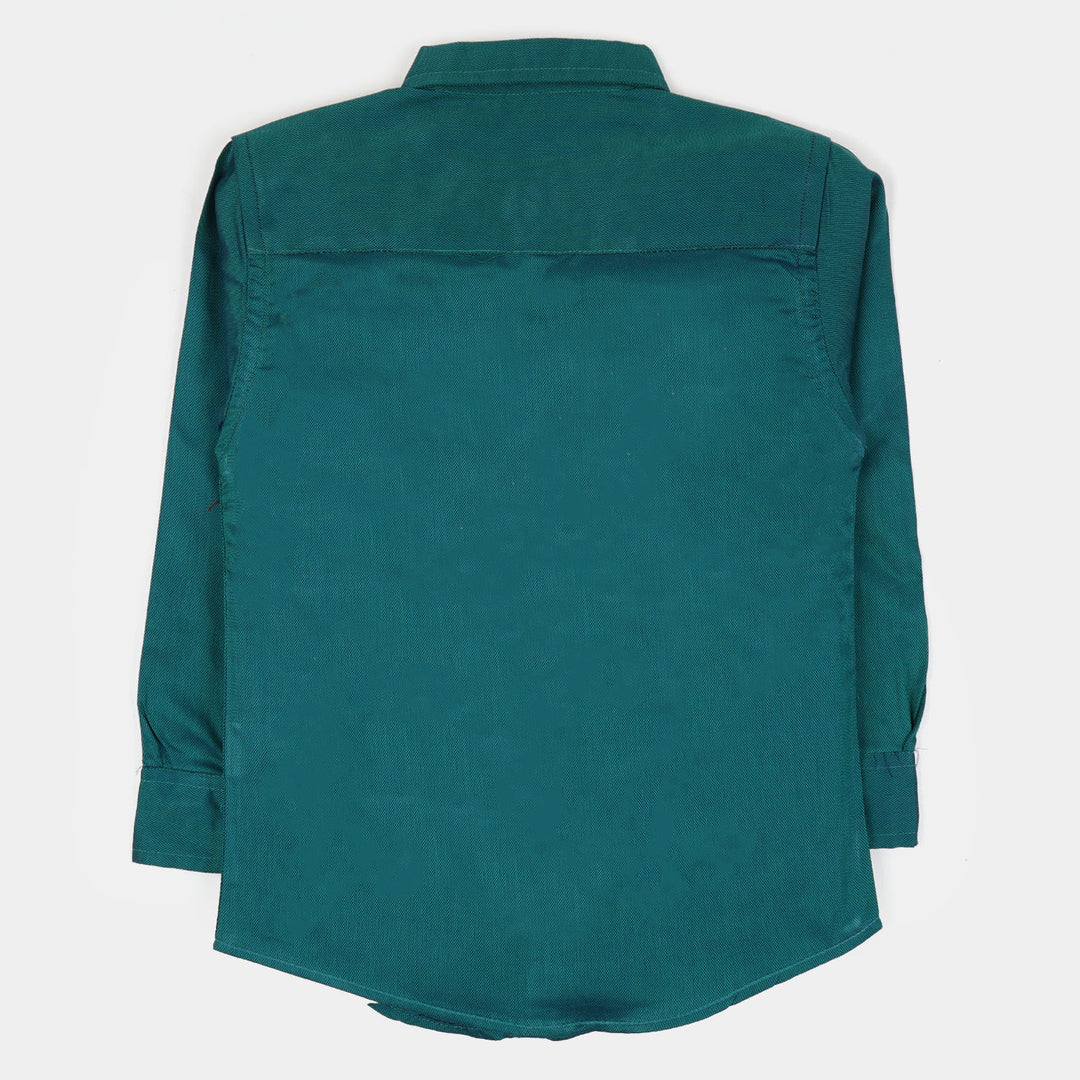Junior Boys Casual Shirt - Green