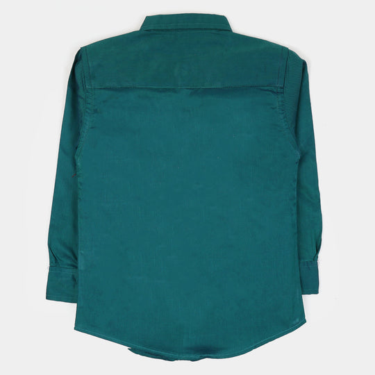 Junior Boys Casual Shirt - Green