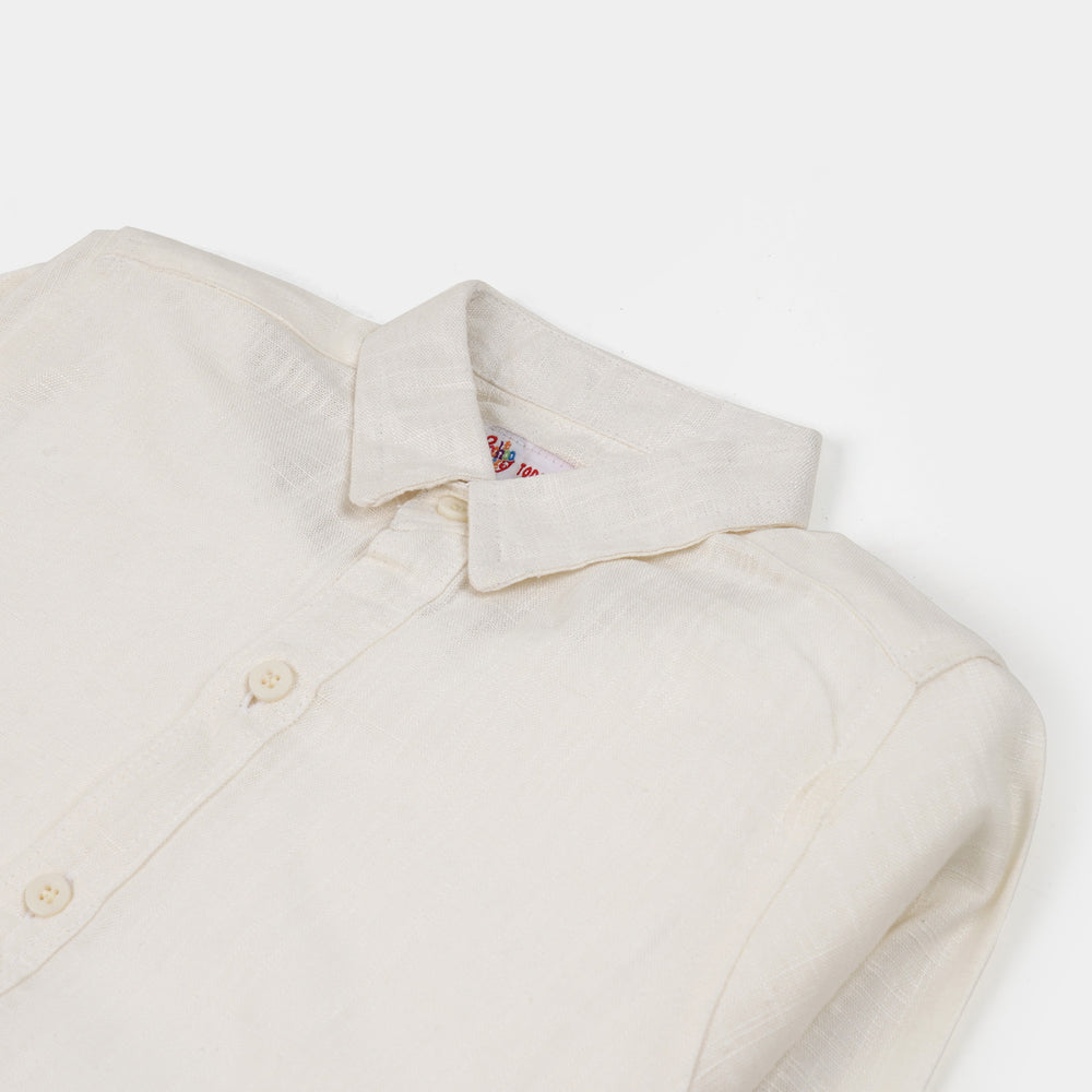 Boys Casual Shirt - White