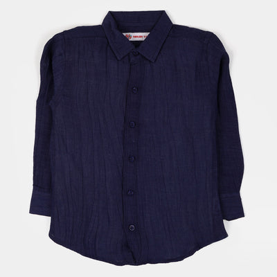 Boys Casual Shirt  - NAVY