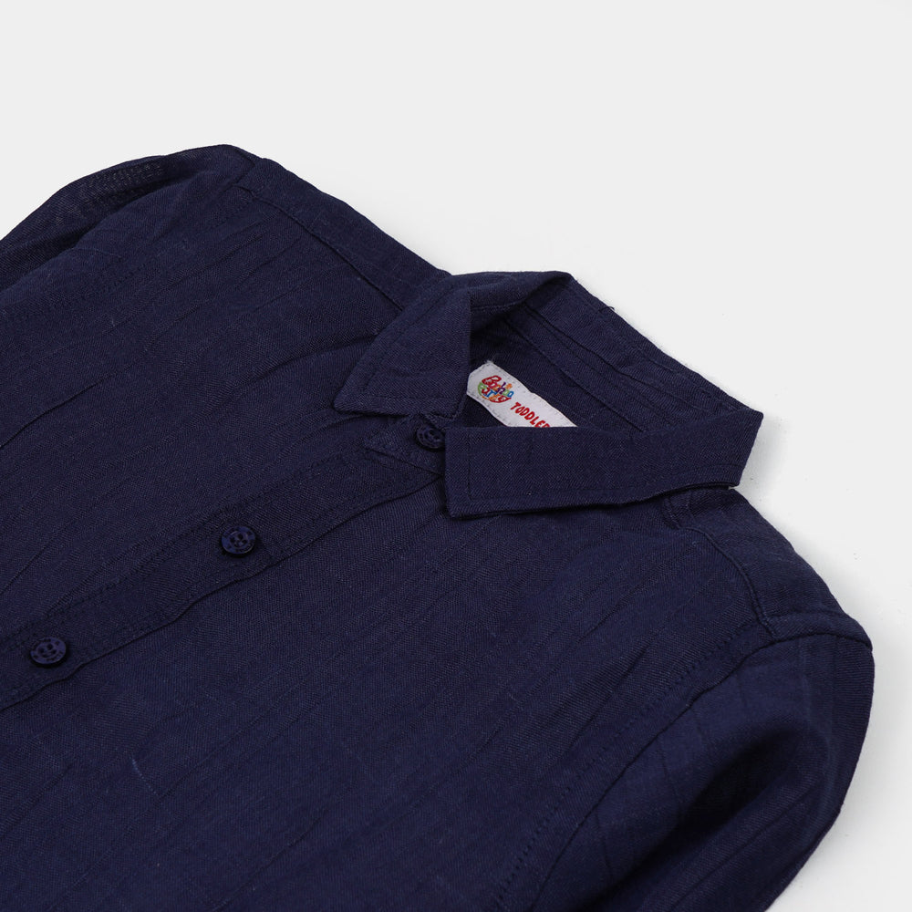 Junior Boys Casual Shirt - NAVY