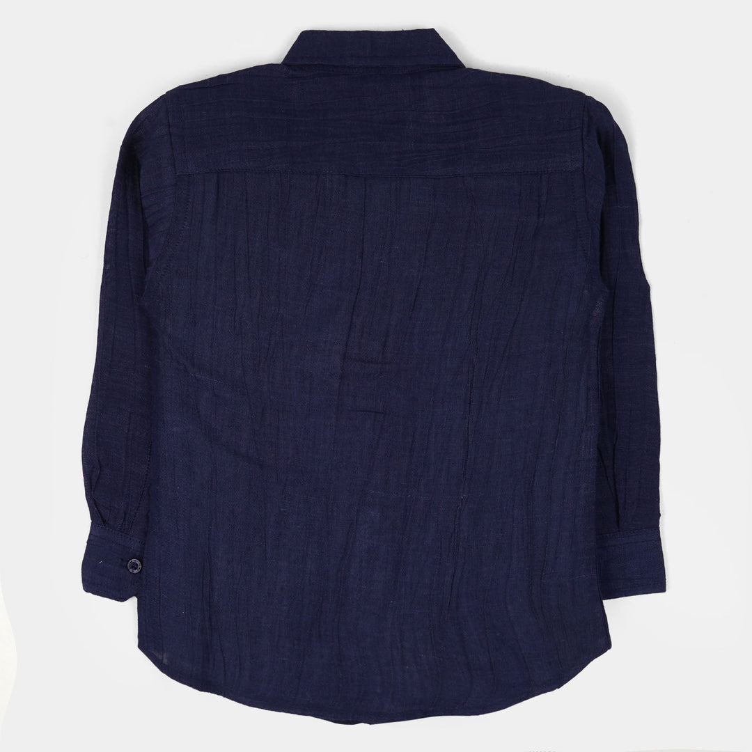 Junior Boys Casual Shirt - NAVY