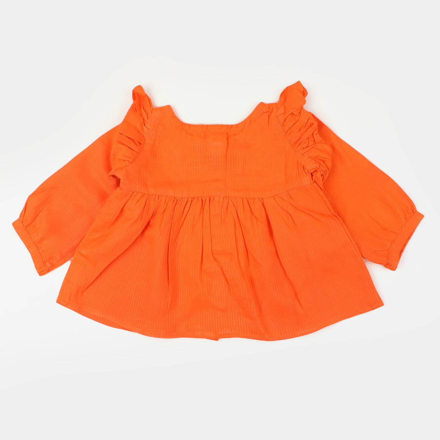 Infant Girls Jacquard EMB Top Glory - ORANGE