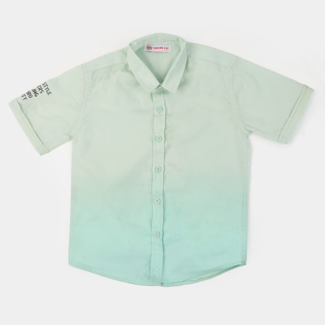 Boys Cotton Casual Shirt Dip n Dye | Mint Green