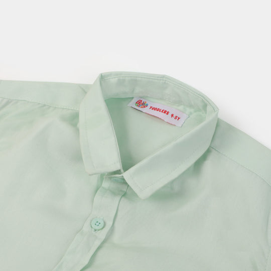 Boys Cotton Casual Shirt Dip n Dye | Mint Green