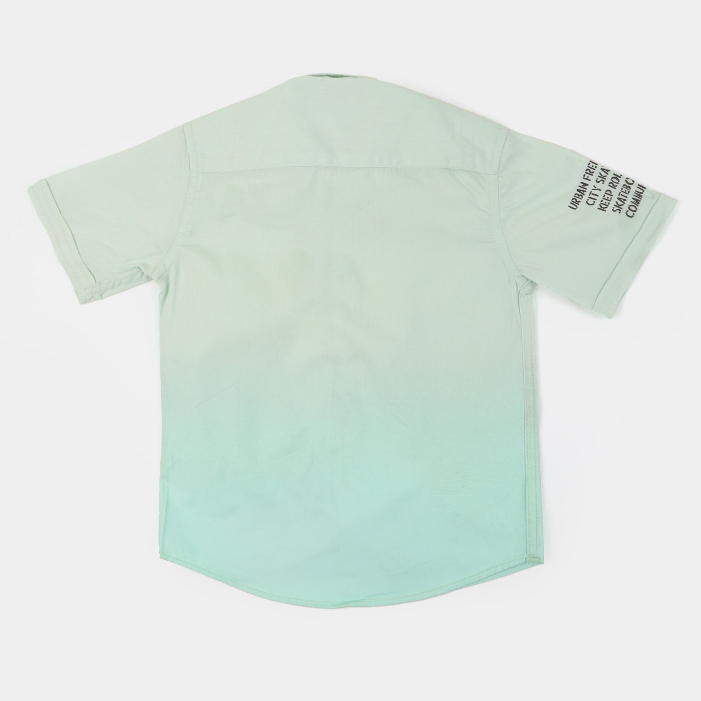 Boys Cotton Casual Shirt Dip n Dye | Mint Green
