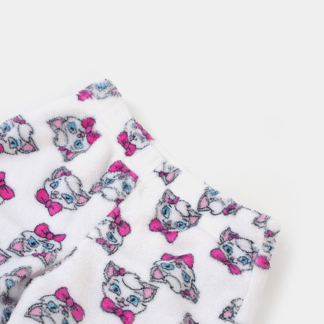 Girls 2 PCs Suit Sleep Right Meow -Pink