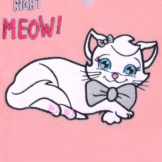 Girls 2 PCs Suit Sleep Right Meow -Pink