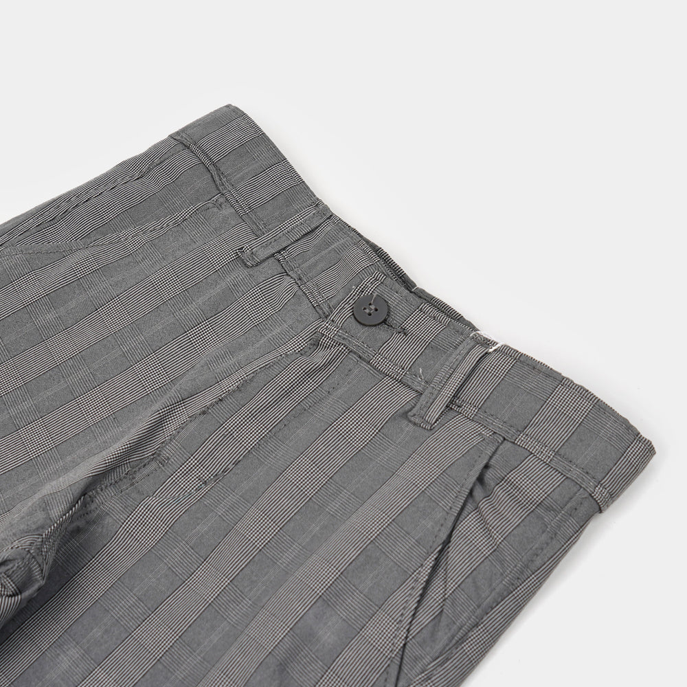 Boys Pant Check - GREY