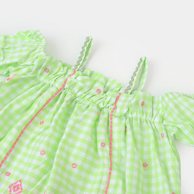 Infant Girls Cotton 2Pcs Suit Little Feast - Green