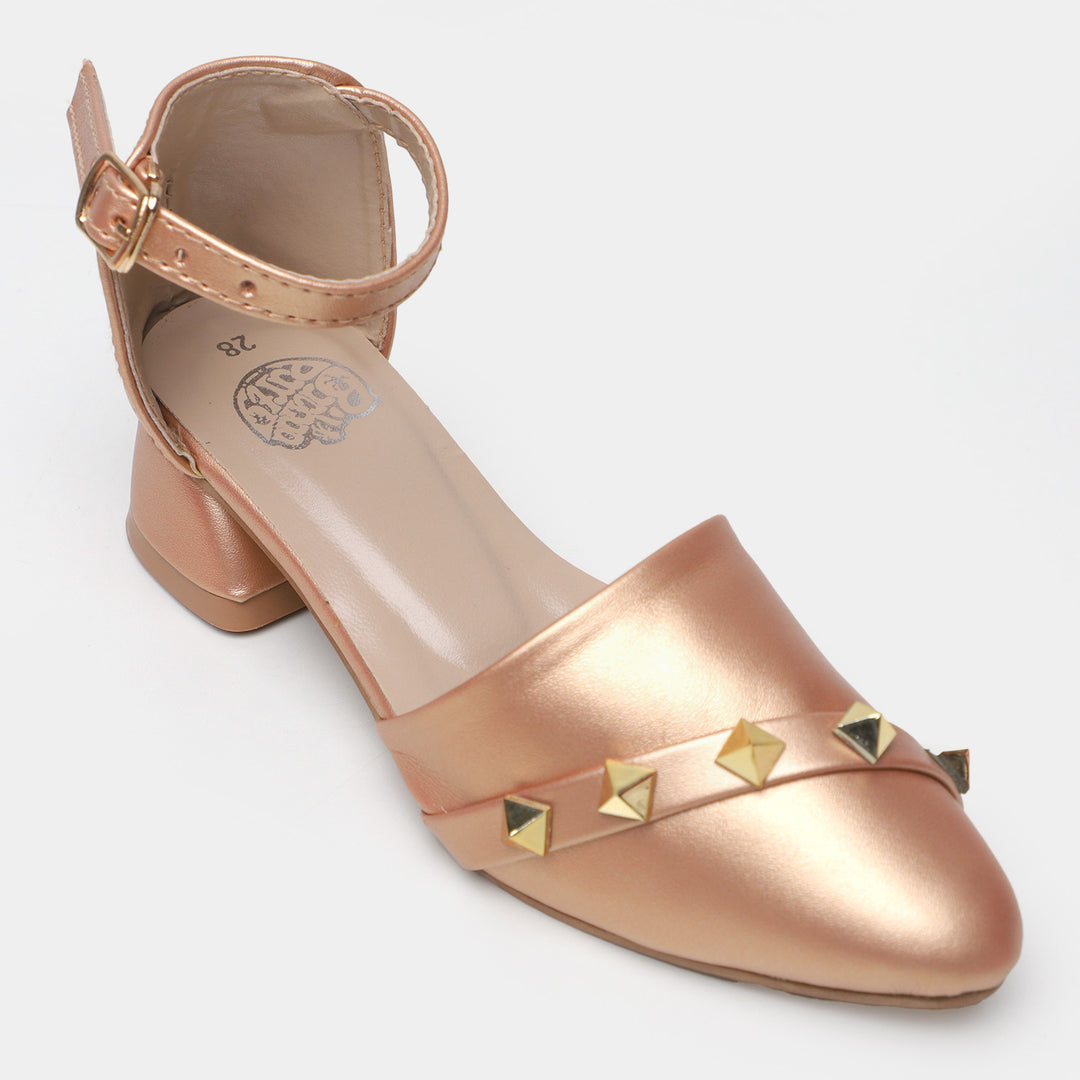 Girls Pumps Heels 456-13 - Champagne