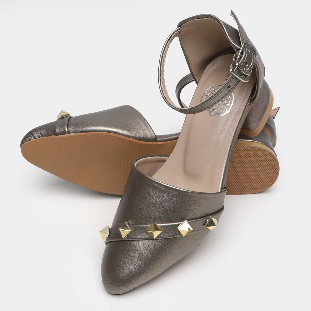 Girls Pumps Heels 456-13 - GREY