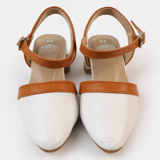 Girls Pumps Heels 456-15 - White