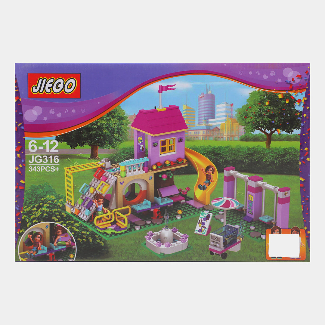 Girls Building Blocks Play Set