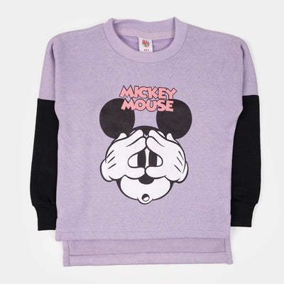 Girls Character Sweatshirt - Purple