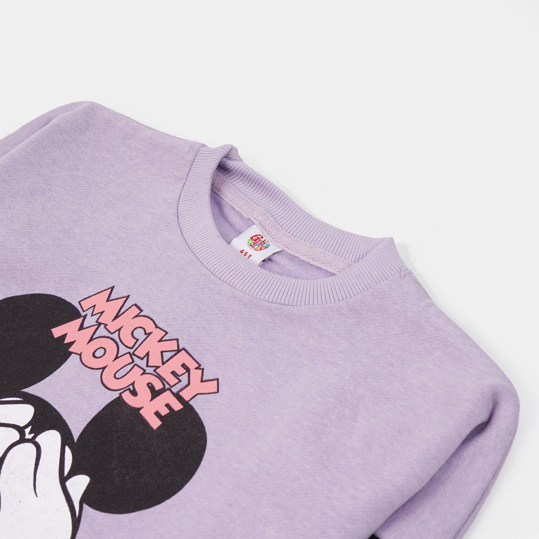 Girls Character Sweatshirt - Purple