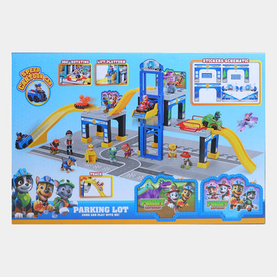 Famous Cartoon Character Parking Lot Game Play Set